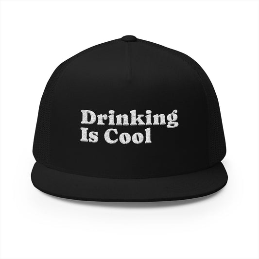 Drinking Is Cool - Black Trucker Hat